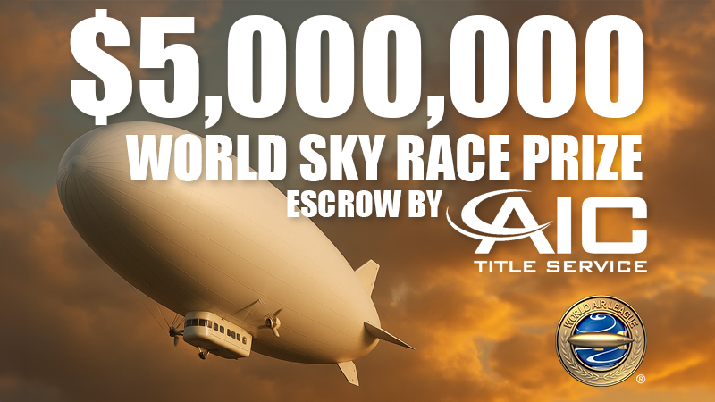 Airship representing World Sky Race Prize